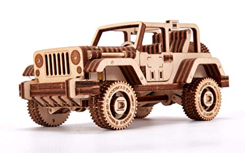 Wood Trick - Puzzle de Madera - Puzzle 3D - Coche Safari 4x4