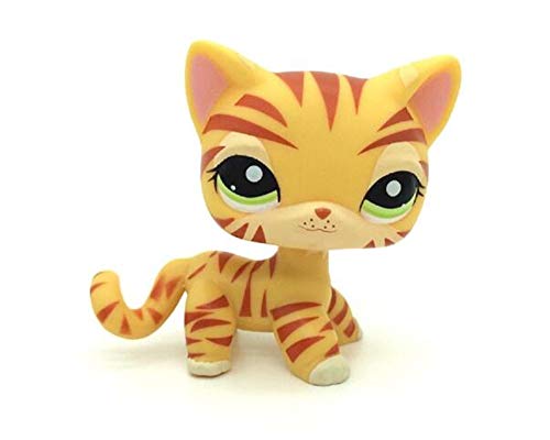 WOOMAX Juguete LPS Littest Pet Shop Leopard Pussy Tiger Cat Kitten Kitty Green Eyes Collection Juguetes para ni?os Cumplea?os Chirstmas Gift