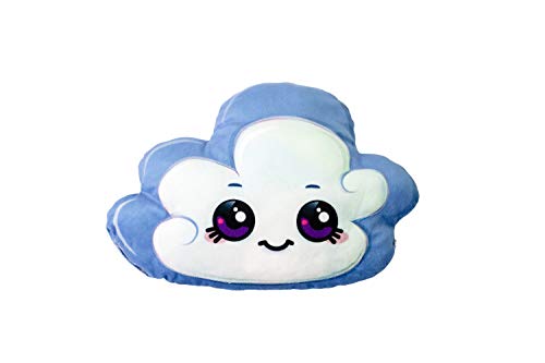 World Alive- Soul Mates Cojín Cuentos Infantil Mindfulness Nube, Color Blanco Azul (8008)