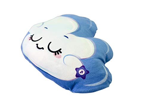 World Alive- Soul Mates Cojín Cuentos Infantil Mindfulness Nube, Color Blanco Azul (8008)