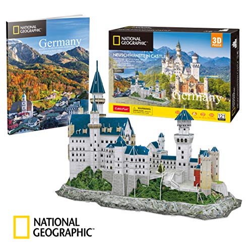 World Brands Castillo Neuschwanstein, Puzzles para Adultos, Maquetas para Montar, Rompecabezas 3D, Regalos Divertidos, Cultura, Viajar Desde Casa, Multicolor (DS0990H)