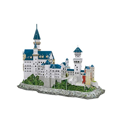 World Brands Castillo Neuschwanstein, Puzzles para Adultos, Maquetas para Montar, Rompecabezas 3D, Regalos Divertidos, Cultura, Viajar Desde Casa, Multicolor (DS0990H)