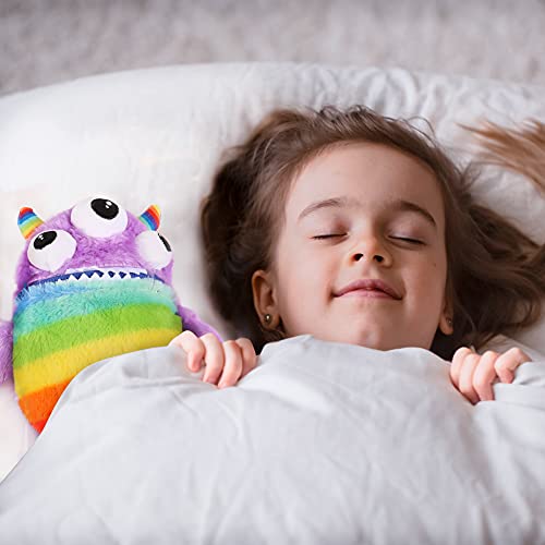 Worry Yummy Juguete de peluche para niños, 28 cm (11 pulgadas), suave juguete para niños, ansiedad, estrés y miedo, para reducir el miedo, color morado