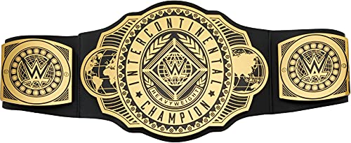 WWE Cinturón Campeonato Intercontinental, disfraz de juguete para niños +6 años (Mattel GRT40)