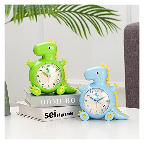 XIAOSAKU Despertadores Reloj Despertador de Dinosaurios, Reloj Despertador Lindo para niños y niñas, Tonos de Noche Grandes para niños Despertadores para Dormitorios (Color : A)