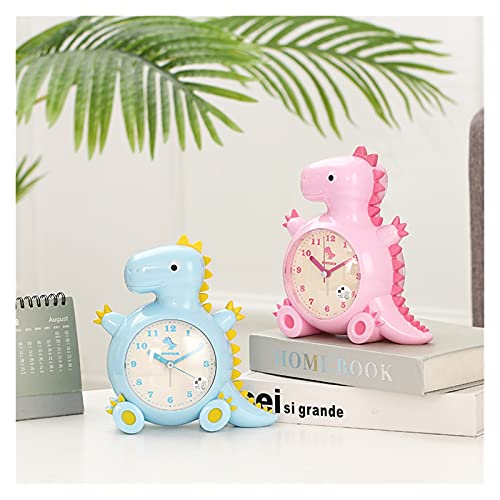 XIAOSAKU Despertadores Reloj Despertador de Dinosaurios, Reloj Despertador Lindo para niños y niñas, Tonos de Noche Grandes para niños Despertadores para Dormitorios (Color : A)