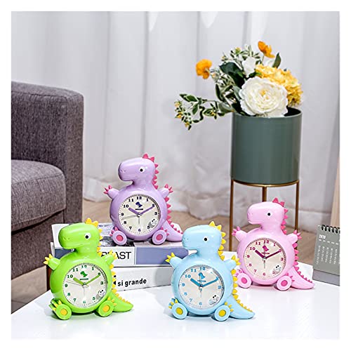 XIAOSAKU Despertadores Reloj Despertador de Dinosaurios, Reloj Despertador Lindo para niños y niñas, Tonos de Noche Grandes para niños Despertadores para Dormitorios (Color : A)