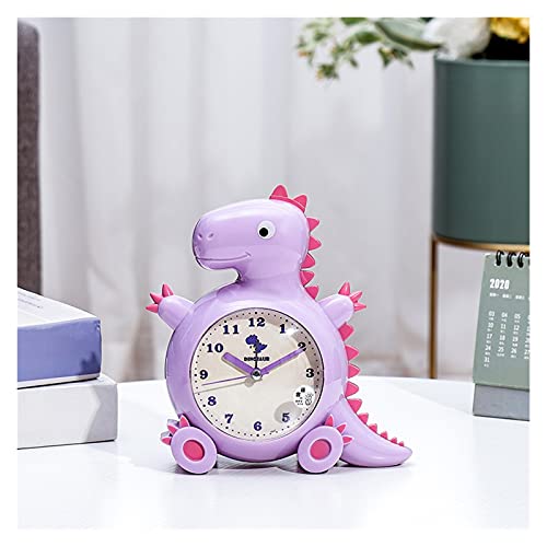 XIAOSAKU Despertadores Reloj Despertador de Dinosaurios, Reloj Despertador Lindo para niños y niñas, Tonos de Noche Grandes para niños Despertadores para Dormitorios (Color : A)