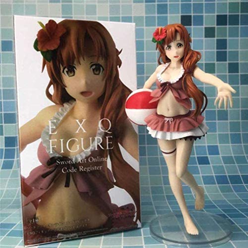 XVPEEN Modelo Anime Sword Art Online Sao Exq Yuuki Asuna Swimsuit Ver. PVC Coleccionable Modelo Muñeca Niños Juguetes 23 Cm