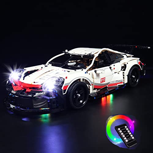 Xybuluerq Juego de luces LED compatible con Lego Porsche 911 RSR 42096 Race Car Building Set (solo luces, modelos Lego), juego de iluminación para Lego Technic 42096 modelo para adultos regalo