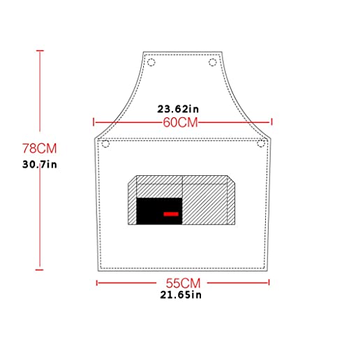 YANZHEXIN Black Delantales Hombres y Mujeres Delantales Delantales Cocina Delantales Delantales Pelo Estilista Trabajo Delantales Accesorios de Cocina Seguridad Delantales Cafe Delantales (Color : A)