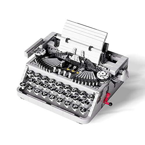 YBLOC Bloques De Construcción De Máquina De Escribir Retro, Máquina De Escribir Nostálgica Clásica, Bloques De Construcción, Modelo De Juguete 1618 Piezas Compatible con Lego