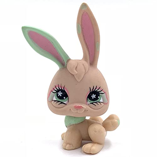 YJRIC LPS Animal Pet Shop Juguetes Conejo con Linda Figura Verde Regalo Encantador para niños y Regalos