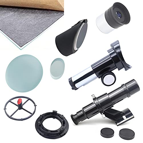 YOU339 Telescopio para niños principiantes y adultos, DIY D160F1300 Ultra Large Aperture Newton Reflection Astronómical Refracting Telescope Profesional y Portable Telesscope Set de 8 piezas