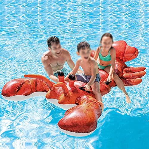 YSPS Flotadores de la Piscina de Langosta Grandes inflables Gigantes, Divertidos flotadores de la Playa, Juguetes de la Fiesta de natación, Islas de la Piscina, Salones d