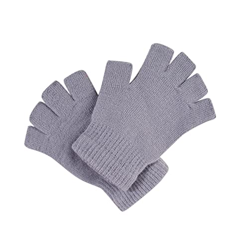 YUNGE Guantes Motocross,Guantes Trial,Guantes De Futbol,Guantes Termicos Hombre,Guantes De Escritura Para Hombres Y Mujeres Guantes De Ciclismo De Color Liso Con Dedos Elásticos De Lana Tejida