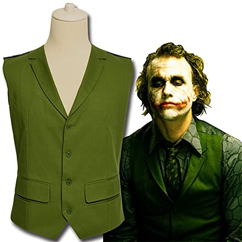 YYCHER Heath Ledger - Traje de cosplay de Halloween para hombre, película The Dark Knight Joker Disfraz de chaqueta púrpura (color: solo abrigo, tamaño: M)