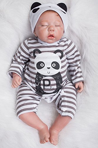 ZIYIUI Realista Dormir Muñeca Reborn Bebé Niño Babys Silicona Vinilo Niña Muñeca Toddler Dolls Ojo Cerrado Originales Recién Nacido 20 Pulgadas Baratos