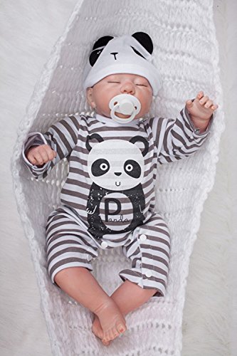 ZIYIUI Realista Dormir Muñeca Reborn Bebé Niño Babys Silicona Vinilo Niña Muñeca Toddler Dolls Ojo Cerrado Originales Recién Nacido 20 Pulgadas Baratos