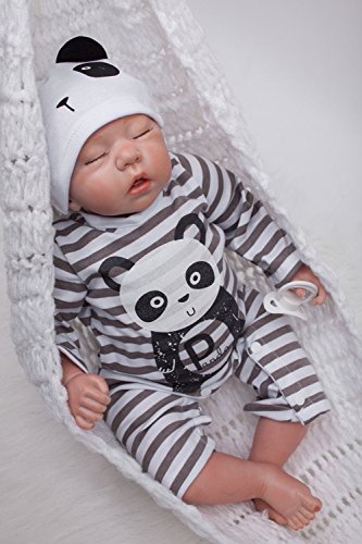 ZIYIUI Realista Dormir Muñeca Reborn Bebé Niño Babys Silicona Vinilo Niña Muñeca Toddler Dolls Ojo Cerrado Originales Recién Nacido 20 Pulgadas Baratos