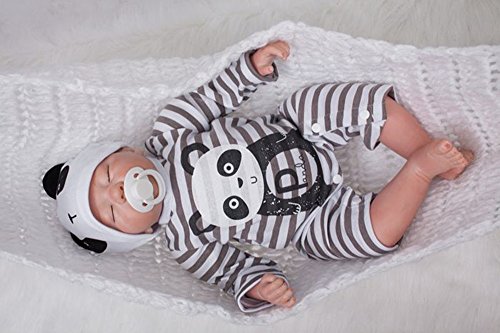 ZIYIUI Realista Dormir Muñeca Reborn Bebé Niño Babys Silicona Vinilo Niña Muñeca Toddler Dolls Ojo Cerrado Originales Recién Nacido 20 Pulgadas Baratos